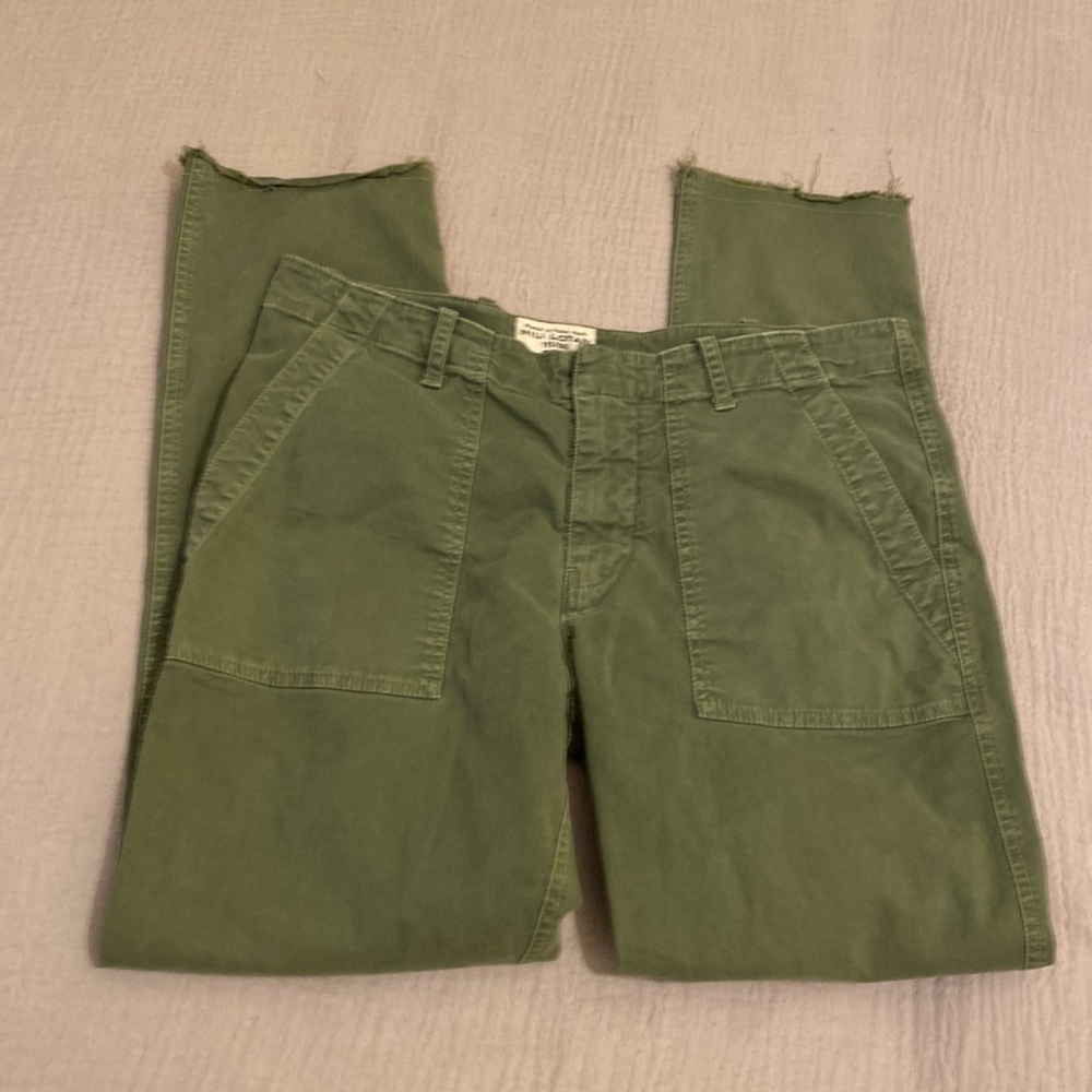 Nili Lotan Olive Green Utility Chinos. Size 4